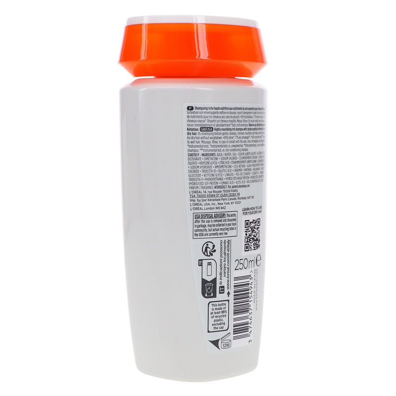 Nutritive Bain Satin Riche Shampoo 8.5 Oz